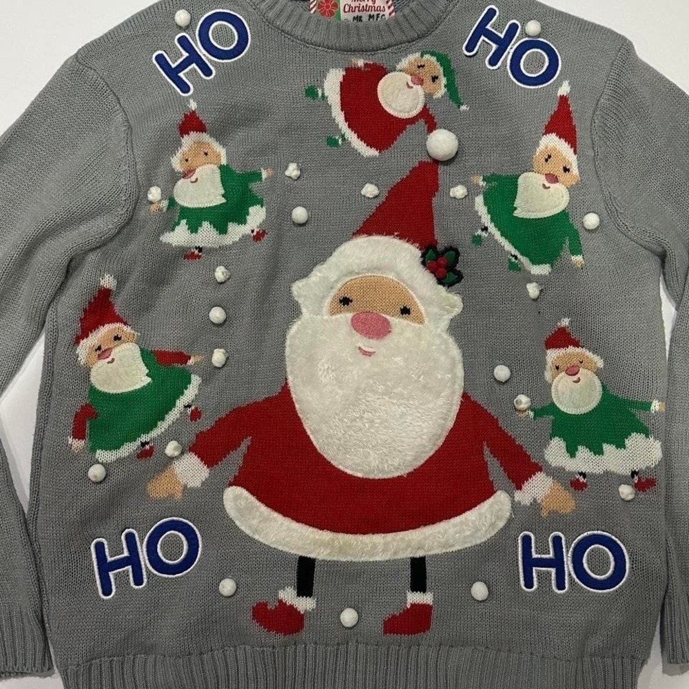 Ugly Christmas Sweater Knit Pullover size large men's